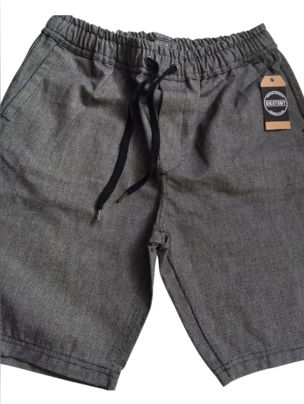 Dikotomy Men's Gray Drawstring Casual Shorts Size M New - Picture 5 of 5